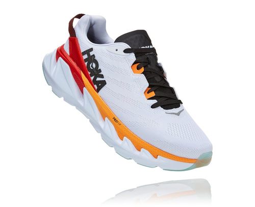 Hoka One One Herre Elevon 2 Road Løpesko Hvit/Blazing Oransje Norge-19JCU